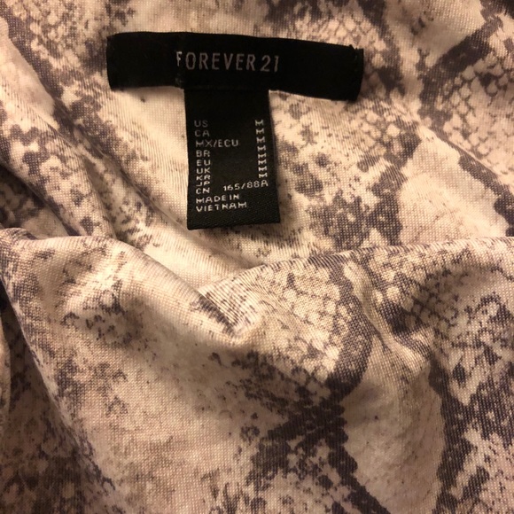 Snake Print Cami Bodysuit - Picture 3 of 3